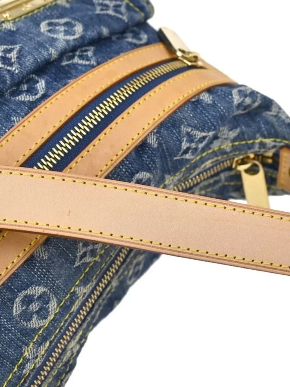 Louis Vuitton Blue Monogram Denim Baggy PM Shoulder Bag